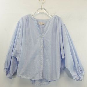 XL balloon sleeve loft blouse nwt